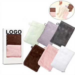Gants exfoliants personnalisés avec logo, gants de bain et de douche avec boucles de suspension, kit de gants exfoliants pour le bain pour une peau douce - Product Image 1
