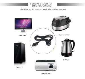 ปลั๊ก AU, C5, สายไฟ, ได้รับการรับรอง SAA, มาตรฐานออสเตรเลีย, 10A, 250V, สายไฟสำหรับแล็ปท็อป - Product Image 5