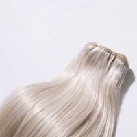Vente directe usine – Tissage de cheveux humains russes doublement étirés, cuticules intactes, sans nœuds, doux, Remy, pour cheveux courts