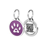 Großhandel Hochwertige Metall Hunde marke Benutzer definierte Rfid Erkennungs marken Qr Code Scan Haustier Hunde marke