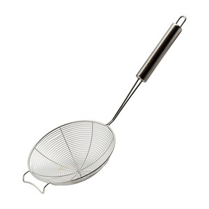 Écumoire professionnelle en acier inoxydable pour fondue, avec <span class=keywords><strong>filet</strong></span> filtrant anti-brûlure, poignée antidérapante et crochet unique, pour friture domestique - Product Image 5