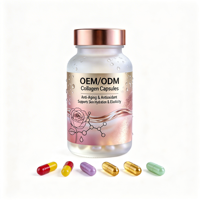 Complément alimentaire multi-collagène en capsules rigides avec peptides de collagène hydrolysés, acide hyaluronique et vitamine C