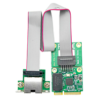 Kartu Jaringan Ethernet Mini PCIe 2.5G RJ45 RTL8125BG Adaptor LAN Gigabit untuk PC Industri Server Sistem Tertanam