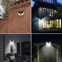 Lampe solaire murale extérieure moderne à détecteur de mouvement, énergie solaire, sécurité, éclairage d'urgence, étanche, jardin, maison, LED, lampe solaire murale