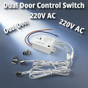 AC220V LED-licht Dubbele deursensor Touch Hand Wave Automatische aan/uit-kastlichtschakelaar voor kastmeubilair - Product Image 1