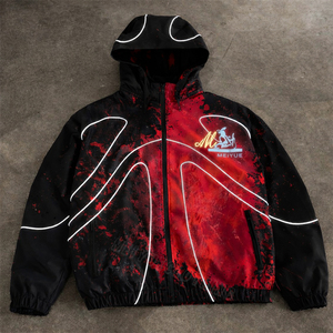 <span class=keywords><strong>Giacca</strong></span> Termocromatica Personalizzata con Zip, Strisce Riflettenti, <span class=keywords><strong>Giacca</strong></span> a Vento da <span class=keywords><strong>Uomo</strong></span> di Alta Qualità, Leggera e Impermeabile - Product Image 1