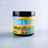 Prévention contre les puces et les tiques pour chats, comprimés à mâcher doux et sûrs avec vitamines et minéraux pour soutenir le système immunitaire et la santé de la peau/du pelage, toutes races et âges