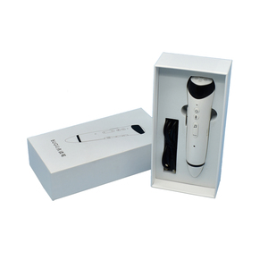 Scatole di <span class=keywords><strong>seguire</strong></span> disegno squisito saturi logo testo contro bianco di carta, prodotti elettronici scatola di imballaggio con isolati coperchio - Product Image 3