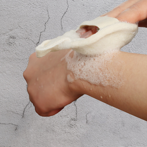 Zenidoo Éponge exfoliante naturelle biodégradable pour le visage, en forme de boule, pour un nettoyage en profondeur, 8 cm - Product Image 6