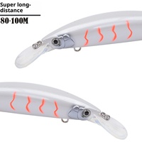Leurre Brave Minnow pour Bass et Carpe, en ABS, 38,2G/13,3CM, lest plombé lourd submergé, pour pêche à distance en fond de lac