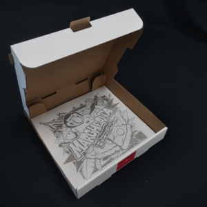 กระดาษห่ออาหารกันไขมัน SP3301 แบบผนังเดียว พิมพ์ลายโลโก้สำหรับแฮมเบอร์เกอร์และพิซซ่า  ผลิตจากกระดาษคราฟท์ เกรดสำหรับอาหาร - Product Image 3