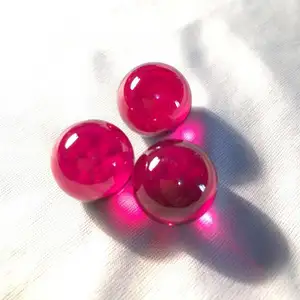 Spherical Ruby Ball lens for optic communication