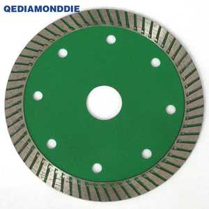 Lame de scie diamantée à jante turbo circulaire à pression à chaud industrielle pour la coupe à sec humide de granit et de porcelaine de carrelage - Product Image 4