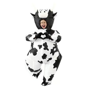 Divertente <span class=keywords><strong>Costume</strong></span> Gonfiabile <span class=keywords><strong>da</strong></span> <span class=keywords><strong>Mucca</strong></span> per Adulti, Tuta Gonfiabile a Forma di <span class=keywords><strong>Mucca</strong></span> per Feste di Halloween - Product Image 3