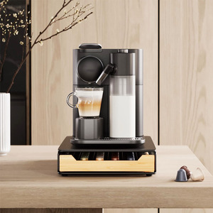 Offre Spéciale 40 50 60 dosettes bambou stockage organisateur boîte cafetière Machine support café <span class=keywords><strong>Capsule</strong></span> tiroir support avec pieds antidérapants - Product Image 6