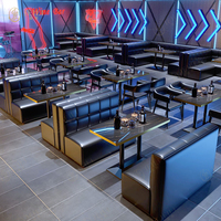 Ensemble de meubles de restaurant modernes personnalisables Ensemble table et chaises en ardoise pour hôtel Projet de canapés pour banquette canapé