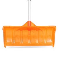 Pelle à neige légère en plastique PP de 53 pouces, lame de 56x25 cm, poignée ergonomique en aluminium avec poignée en D pour le déneigement – Meilleures ventes