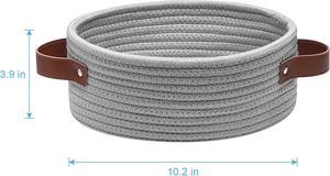 Bông Sợi Dây Lưu Trữ Giỏ PP Chất Liệu Dệt Mô Hình Hình Bầu Dục Có Thể Gập Lại Vải Giặt Giỏ Rỗng Đồ Chơi Phục Sinh Kệ Giỏ - Product Image 2