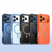 Coque de téléphone magnétique antichoc 2-en-1 avec bouton caméra pour iPhone 18 Pro Max, 18 Pro, 17 Pro – Vente en gros usine 2026