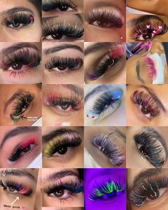 Đen tối trung bình ánh sáng màu nâu lông mi 0.03 bán buôn Faux <span class=keywords><strong>Mink</strong></span> sô cô la màu lông mi mở rộng - Product Image 4