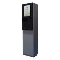 Machine de commande automatique de 21,5 pouces avec imprimante de tickets et système de paiement par carte de crédit Kiosque en libre-service extérieur