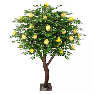 Fábrica personalizada realista artificial melocotón pera árbol espino falso árbol lichi árbol frutal al aire libre supermercado Hotel Parque Decoración - Product Image 3