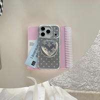 Coque de téléphone de luxe en gros, électroplaquée, motif étoile, magnétique, en TPU et PC, avec support cœur miroir et porte-cartes pour iPhone 17 16 Pro Max