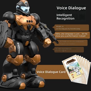 <span class=keywords><strong>Robot</strong></span> télécommandé transfrontalier programmable 2,4 GHz sans fil avec détection gestuelle, son, lumière, musique, vocalisation et commande vocale intelligente - Product Image 2