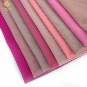 Tela de tul de ilusión de nailon 100%, malla de color rosa para vestido de tutú, falda para niños, venta al por mayor - Product Image 2