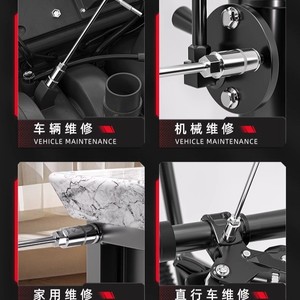 Llave de Tubo Tipo T Shuangya de 6.35 mm, Hexagonal, de Acero al Cromo Vanadio, Herramienta de Reparación Automotriz - Product Image 4