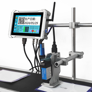 Impresora automática de inyección de tinta en línea TIJ continua de 7 pulgadas YAOMATEC, máquina de número de codificación de lote con fecha de caducidad, impresora de etiquetas para plástico - Product Image 1
