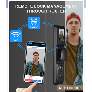 New Arrival Wifi tuya 3D Nhận dạng khuôn mặt thông minh sinh trắc học an ninh thông minh khóa cửa với dấu vân tay - Product Image 4