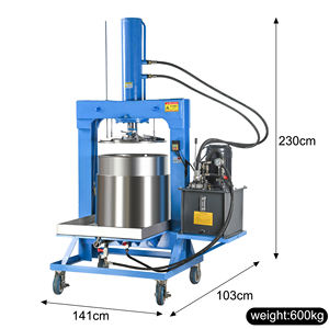 เครื่องกดผลไม้ไฟฟ้าไฮดรอลิก 169 ลิตร, ชิ้นส่วนสัมผัสอาหารสแตนเลส 304, เครื่องสกัดน้ำผลไม้ - Product Image 4
