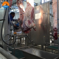 Équipement d'abattage de bovins automatique clé en main pour abattoir, solution tout-en-un, ligne complète de traitement du bétail