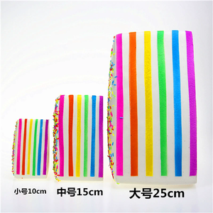 Jouet anti-stress souple à rebond lent, 25 cm, extra large, coloré, en forme de gâteau triangulaire, jouet à presser, ornement - Product Image 4
