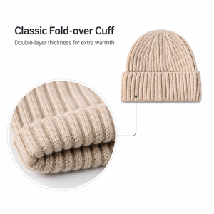Gorro de Pescador Personalizado con Logotipo Bordado, Tejido Acrílico Suave, Cálido para Otoño e Invierno, Unisex, con Borde Plegado - Product Image 3