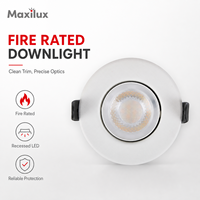 Downlight LED encastré professionnel résistant au feu pour projets résidentiels et commerciaux avec une longue durée de vie