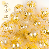 Fabricant chinois en gros de ballons à confettis, ballons en latex rose or de 12 pouces, ballons transparents à confettis pour la décoration