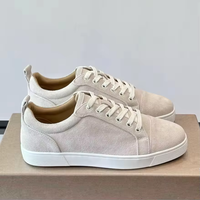 Sneakers de luxe de haute qualité à semelle rouge, design classique, lacets plats, chaussures de skate, chaussures de sport pour hommes, course en plein air