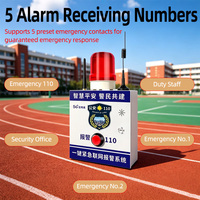 Sistema de Alarma de Emergencia Inalámbrico de un Solo Toque, Intercomunicador con Conexión a Red ABS PC para Seguridad en Escuelas, Jardines de Infancia, Gasolineras y Tiendas