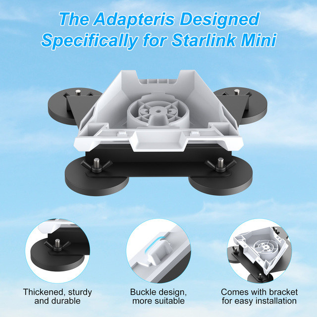 Starlink Mini Magnetic Holder Metal Bracket for RV Vans Car Starlink Mini Satellite Magnetic Bracket Car Roof Mount Mounting Kit