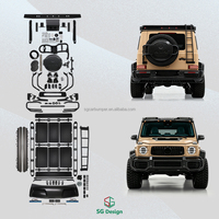 Accesorios para Automóviles, Kit de Carrocería para Mercedes-Benz Clase G W465 W464 G63, Mejora al Estilo 4x4, Piezas de Automóvil de Fibra de Carbono + Metal