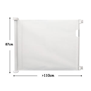 Barrière de sécurité pour animaux de compagnie PRODIGY SG008 en plastique de haute qualité avec extensions, barrière de sécurité rétractable en maille pour <span class=keywords><strong>escalier</strong></span>, barrière pour bébé - Product Image 3