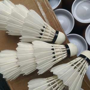 Volant de <span class=keywords><strong>badminton</strong></span> en plumes d'oie durable, 3 couches de liège, pour compétition, vitesse et durabilité - Product Image 3