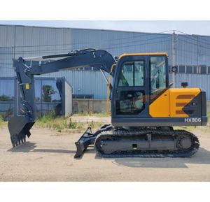 Excavadora Hidráulica Mediana HX80G de 8 Toneladas, Tipo Oruga, para Proyectos de Infraestructura Agrícola - Product Image 3