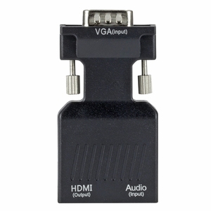 1080P VGA Male <strong>to</strong> for HD Female Converter <strong>Adapter</strong> with 3.5MM <strong>Audio</strong> <strong>USB</strong> Cable Plastic VGA for HD-MI Projector for Promoting - Product Image 4