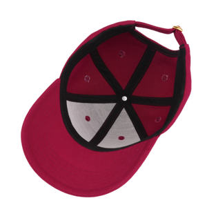 หมวกแก๊ปปักลาย TCAP China 6 แผง ผ้าขนสัตว์ผสม สีแดงอ่อน สไตล์ Dad Hat - Product Image 6