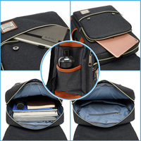 Mochila Unisex Elegante para Viajes de Negocios con Carga USB, Impermeable, Diseño de Marca, Proveedor Chino, para Portátil