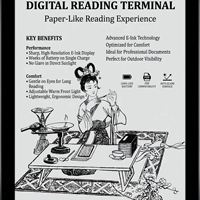 Pantalla de Lectura Digital de Nuevo Diseño, Tamaño Grande, Pantalla a Color con Tinta Electrónica, Tipo Papel, para Proyectos de Bibliotecas Públicas