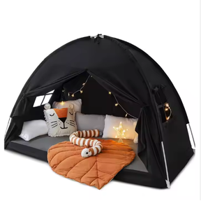 Wind dichtes Schlaf zelt für Kinder im Innen-und Außenbereich Faltbare weiche Leinwand Privatsphäre für Zeichnung räume für Etagen-/Boden zwecke für Kinderspiel - Product Image 1